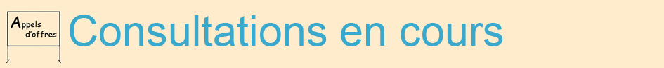 appels d'offres en cours 2018